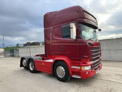 SCANIA R490 6x2 TAG AXLE MANUAL TRACTOR UNIT ON AIR