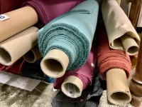 QUANTITY OF UNUSED ASSORTED VELVET FABRIC - 2