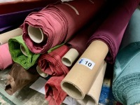 QUANTITY OF UNUSED ASSORTED VELVET FABRIC - 3