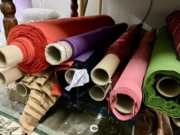 QUANTITY OF UNUSED ASSORTED VELVET FABRIC - 4