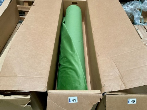 1No. 50Mtr ROLL OF UNUSED COTTON VELVET GREEN