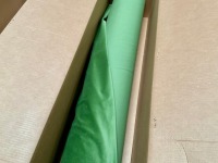 1No. 50Mtr ROLL OF UNUSED COTTON VELVET GREEN - 3