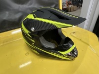 UNUSED SMALL MOTORBIKE HELMET (YELLOW)