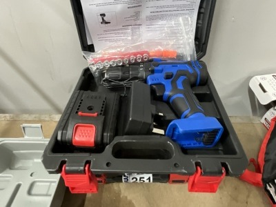 UNUSED DAYPLUS 21v CORDLESS DRILL & CASE