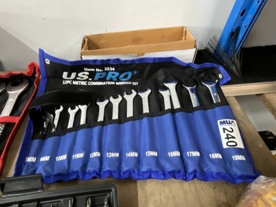 UNUSED US PRO 12 PIECE COMBINATION SPANNER SET