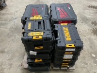 PALLET TO INC.APPROX. 15No. UNUSED DEWALT & MILWAUKEE CASES - 2