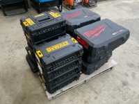 PALLET TO INC.APPROX. 15No. UNUSED DEWALT & MILWAUKEE CASES - 3