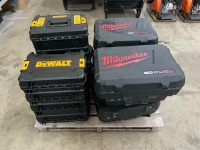 PALLET TO INC.APPROX. 15No. UNUSED DEWALT & MILWAUKEE CASES - 4