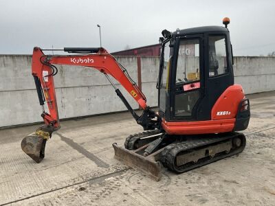 KUBOTA KX61-3 2.6 TON MINI DIGGER