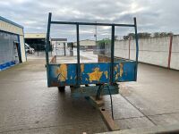 APPROX 10ft x 6.6ft SINGLE AXLE DROPSIDE TIPPING TRAILER - 2