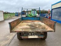 APPROX 10ft x 6.6ft SINGLE AXLE DROPSIDE TIPPING TRAILER - 6