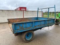 APPROX 10ft x 6.6ft SINGLE AXLE DROPSIDE TIPPING TRAILER - 8