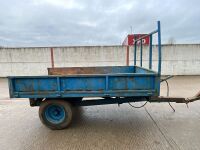 APPROX 10ft x 6.6ft SINGLE AXLE DROPSIDE TIPPING TRAILER - 9