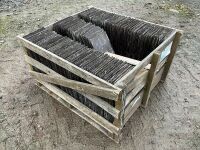 WOODEN CRATE TO INC. APPROX. 300No. 20x10 BANGOR BLUE SLATES - 3