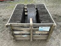 WOODEN CRATE TO INC. APPROX. 300No. 20x10 BANGOR BLUE SLATES - 4