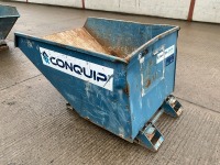 CONQUIP AUTO LOCK LARGE FORKLIFT SKIP (BLUE) - 5