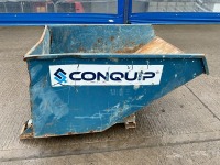 CONQUIP AUTO LOCK LARGE FORKLIFT SKIP (BLUE) - 8