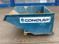 CONQUIP AUTO LOCK LARGE FORKLIFT SKIP (BLUE) - 4