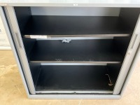 TRIUMPH SMALL TWO DOOR TAMBOUR CABINET - 2