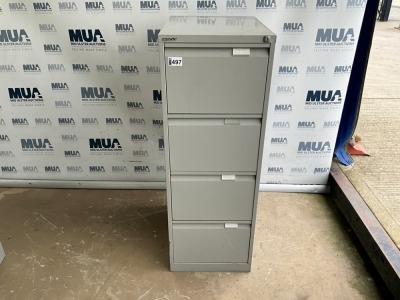 BISLEY 4 DRAWER FILING CABINET