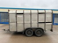 APPROX. 12ft x 6ft TWIN AXLE LIVESTOCK TRAILER - 4