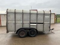 APPROX. 12ft x 6ft TWIN AXLE LIVESTOCK TRAILER - 9