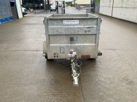 APPROX. 5ft x 3ft IFOR WILLIAMS P-Q5e GALVANISED TRAILER - 2