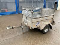 APPROX. 5ft x 3ft IFOR WILLIAMS P-Q5e GALVANISED TRAILER - 3