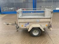 APPROX. 5ft x 3ft IFOR WILLIAMS P-Q5e GALVANISED TRAILER - 4