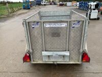 APPROX. 5ft x 3ft IFOR WILLIAMS P-Q5e GALVANISED TRAILER - 6