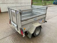 APPROX. 5ft x 3ft IFOR WILLIAMS P-Q5e GALVANISED TRAILER - 7