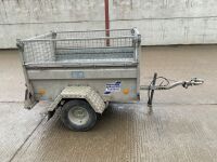 APPROX. 5ft x 3ft IFOR WILLIAMS P-Q5e GALVANISED TRAILER - 13