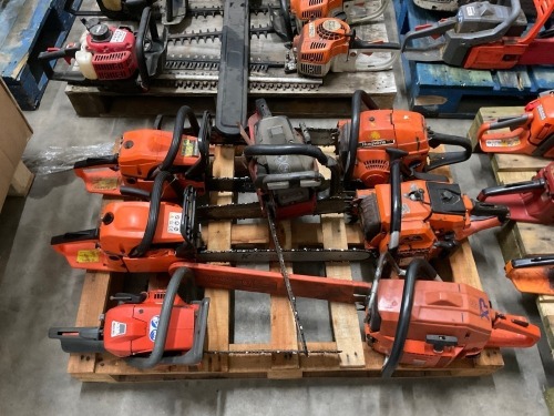 PALLET OF APPROX. 7No. ASSORTED CHAINSAWS