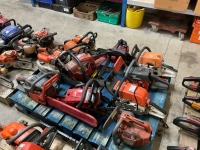 PALLET OF APPROX. 11No. ASSORTED CHAINSAWS - 3