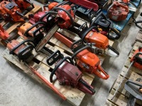 PALLET OF APPROX. 9No. ASSORTED CHAINSAWS - 2