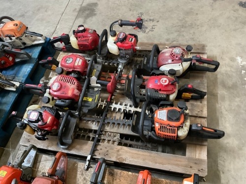 PALLET OF APPROX. 8No. ASSORTED HEDGE TRIMMERS