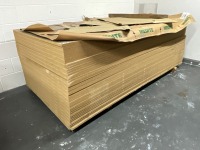 APPROX. 40No. SHEETS OF MDF 2400mm x1200mm x18mm