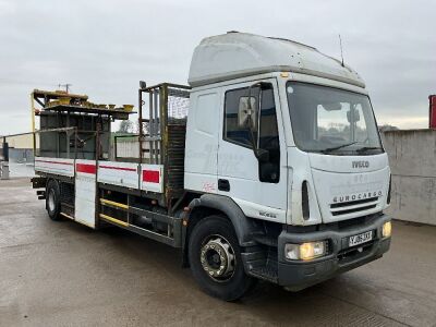 IVECO EUROCARGO 180E24 4X2 18 TON FLATBED CRASH CUSHION LORRY