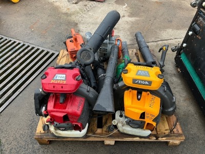 PALLET TO INC. ASSORTED PETROL BLOWERS