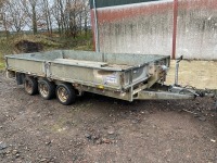 IFOR WILLIAMS LM147G3 14ft x 6ft TRI AXLE 3500KGS DROPSIDE TRAILER