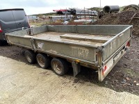 IFOR WILLIAMS LM147G3 14ft x 6ft TRI AXLE 3500KGS DROPSIDE TRAILER - 9