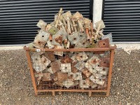 METAL CRATE TO INC. APPROX. 100No. ADJUSTABLE FEET