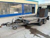 IFOR WILLIAMS GH1054BT 10ft x 5ft 3500KGS TWIN AXLE BEAVERTAIL PLANT TRAILER  - 3