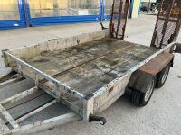 APPROX. 10ft x 6ft TWIN AXLE PLANT TRAILER - 4