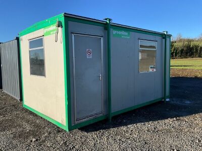 APPROX. 16ft x 10ft STEEL CLAD OPEN PLAN OFFICE