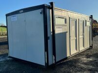 APPROX. 20ft x 10ft STEEL CLAD COMBI TOILET BLOCK