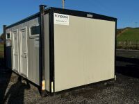 APPROX. 20ft x 10ft STEEL CLAD COMBI TOILET BLOCK - 24