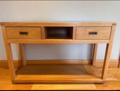 ERNEST MENARD TWO DRAWER OAK SIDEBOARD 1200mm