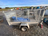 APPROX 7.6ft x 5.6ft 750KGS SINGLE AXLE GALVANISED TRAILER - 6