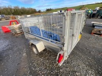 APPROX 7.6ft x 5.6ft 750KGS SINGLE AXLE GALVANISED TRAILER - 7